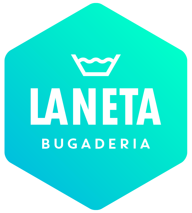 Logotipo marca lavandería La Neta