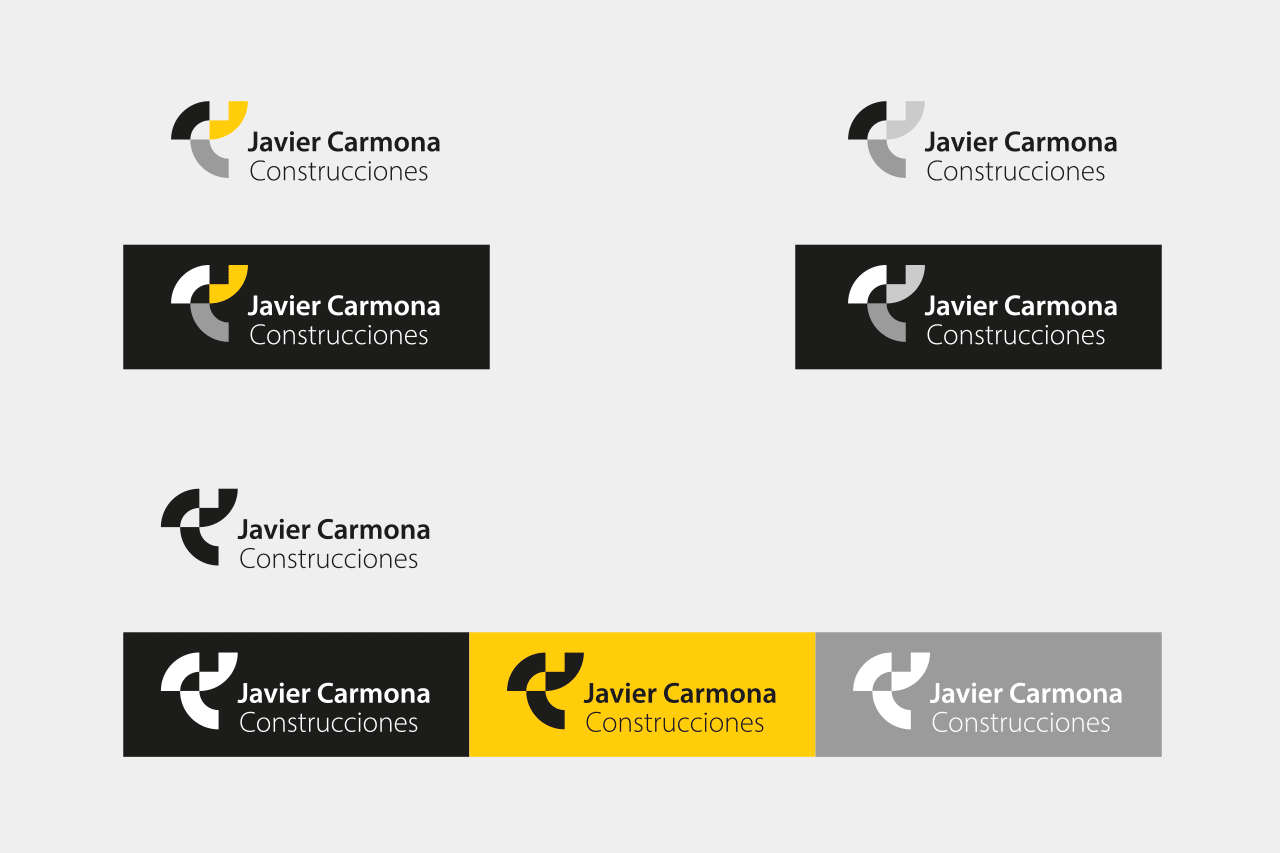 variaciones de la marca Javier Carmona Construcciones